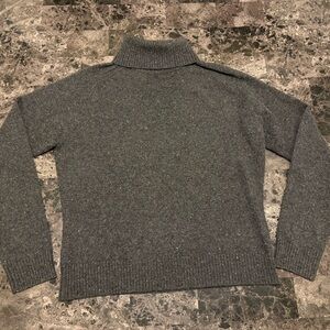 Valerie Separates Petite Cashmere Turtleneck Sweater Gray PM Soft Knit